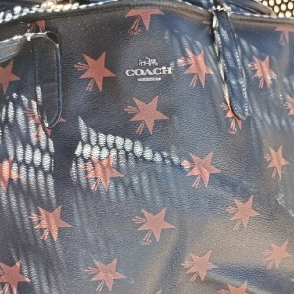 Coach Black and Brown Star Tote - Picture 1 of 1
